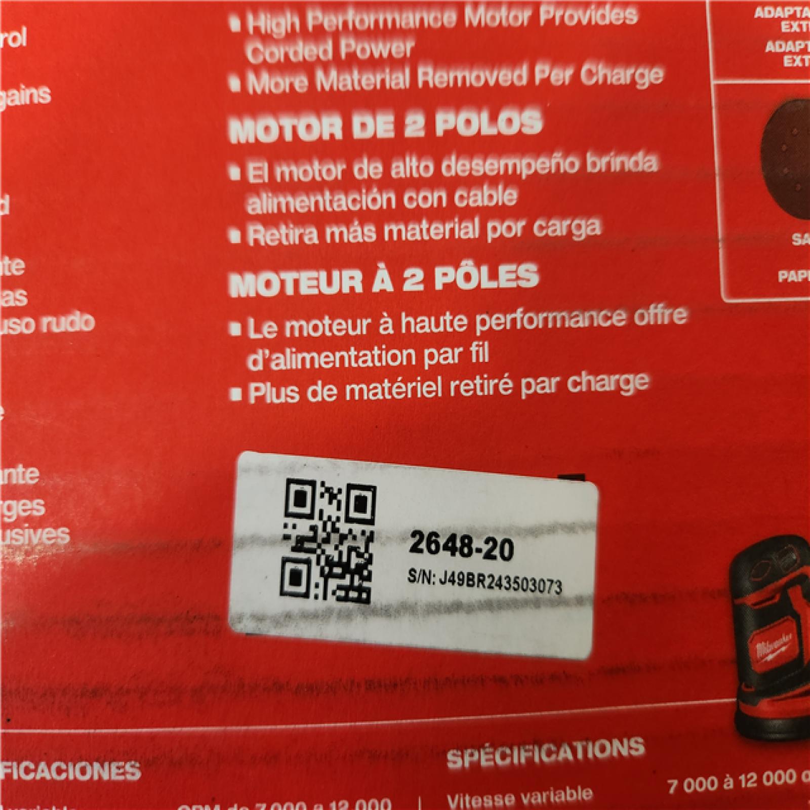 Phoenix Location NEW Milwaukee M18 18V Lithium-Ion Cordless 5 in. Random Orbit Sander (Tool-Only)