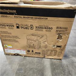 Dallas Location - As-Is Westinghouse iGen4500DFcv 4500-Watt Powered Inverter Generator