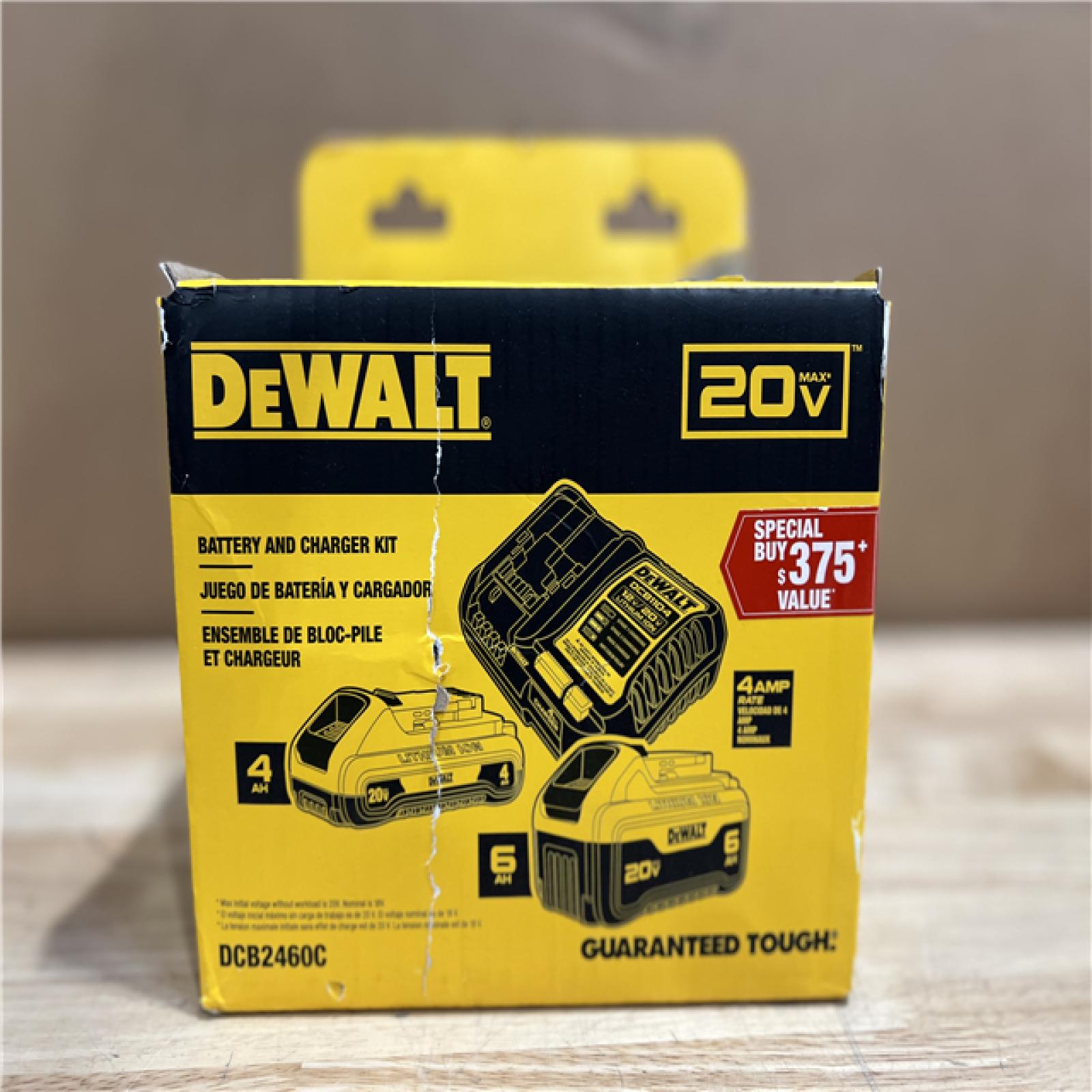 NEW! - DEWALT 20V MAX Lithium-Ion 6.0Ah and 4.0Ah Battery and Charger Starter Kit