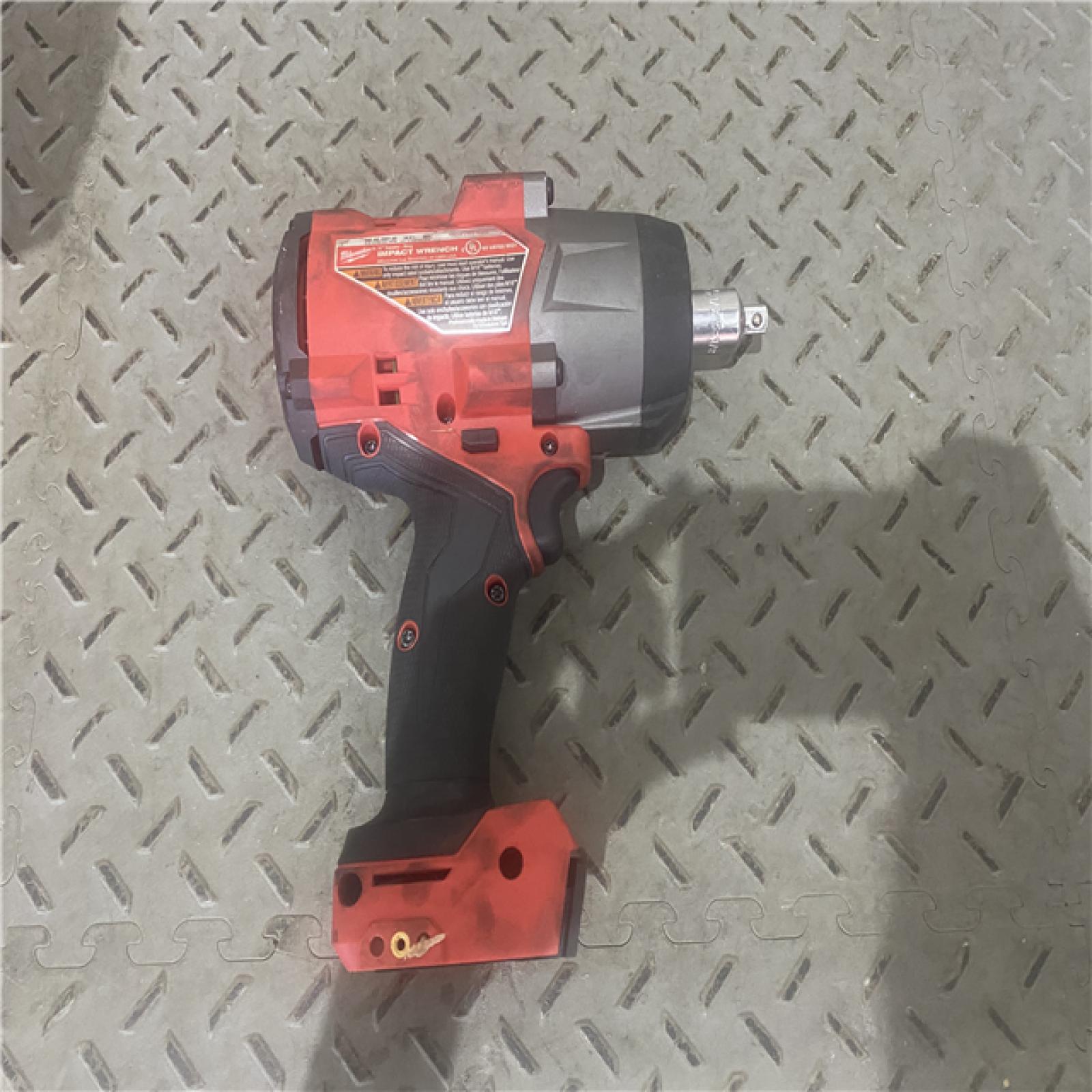 Houston location AS-IS MILWAUKEE M18 FUEL 18V Lithium-Ion Brushless Cordless 1/2 in. Impact Wrench with Friction Ring (Tool-Only)