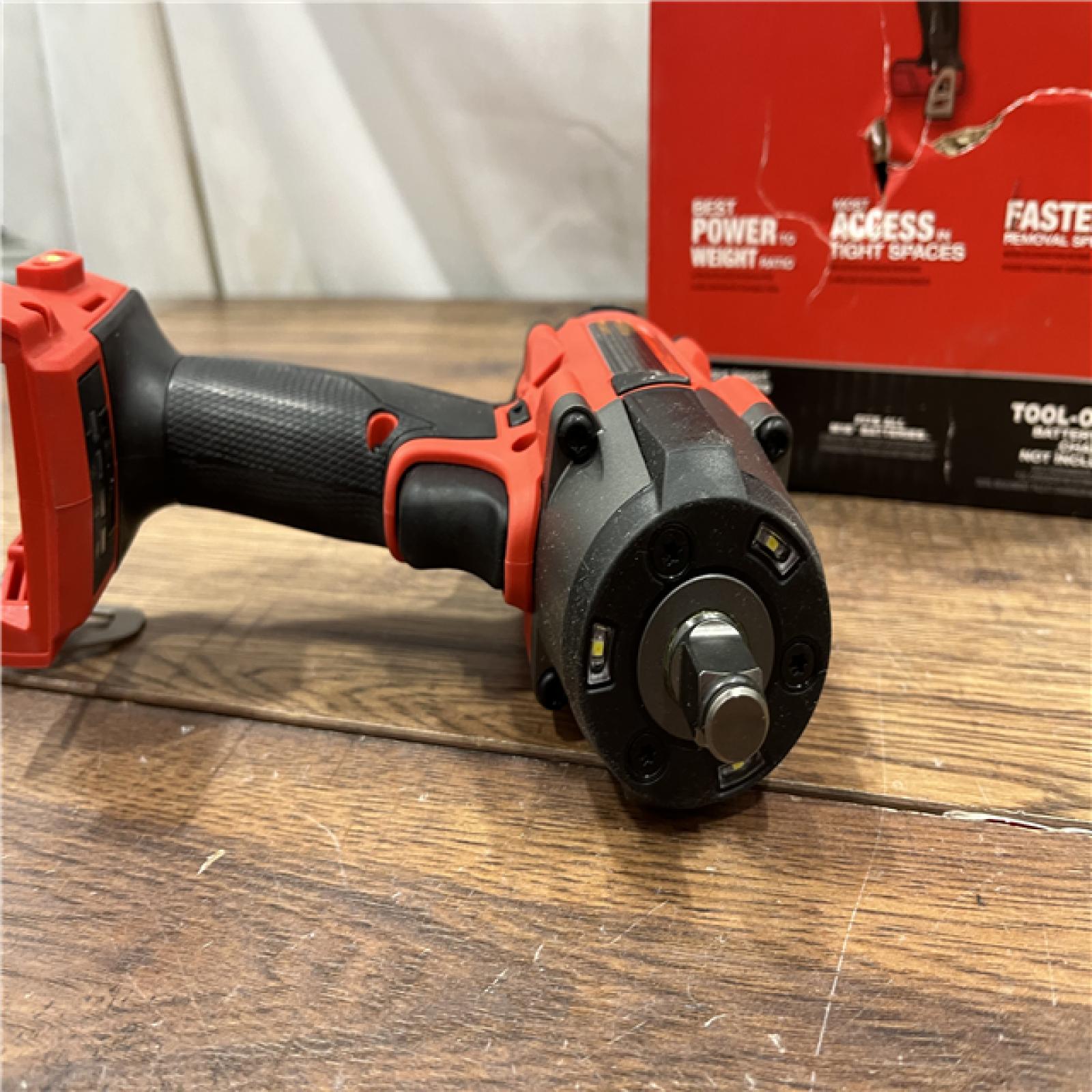 AS-IS Milwaukee M18 18V Fuel 1/2  Mid-Torque Impact Wrench Cordless Lithium-Ion Brushless with Friction Ring 2962-20