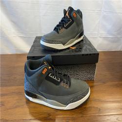 NEW! Air Jordan 3 Retro Night Stadium/Total Orange-Black