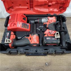 AS-IS M18 FUEL 18V Lithium-Ion Brushless Cordless Hammer Drill and Impact Driver Combo Kit (2-Tool) with 2 Batteries