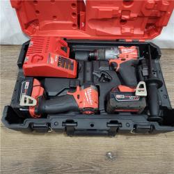 AS-IS Milwaukee M18 FUEL 18V Lithium-Ion Brushless Cordless Hammer Drill and Impact Driver Combo Kit (2-Tool) with 2 Batteries