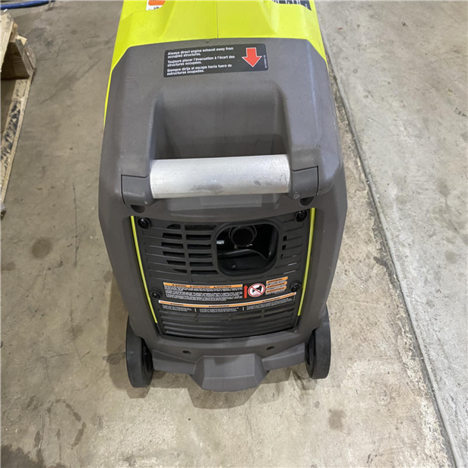 Houston location AS-IS RYOBI 2,300-Watt Recoil Start Bluetooth Super Quiet Gasoline Powered Digital Inverter Generator with CO Shutdown Sensor