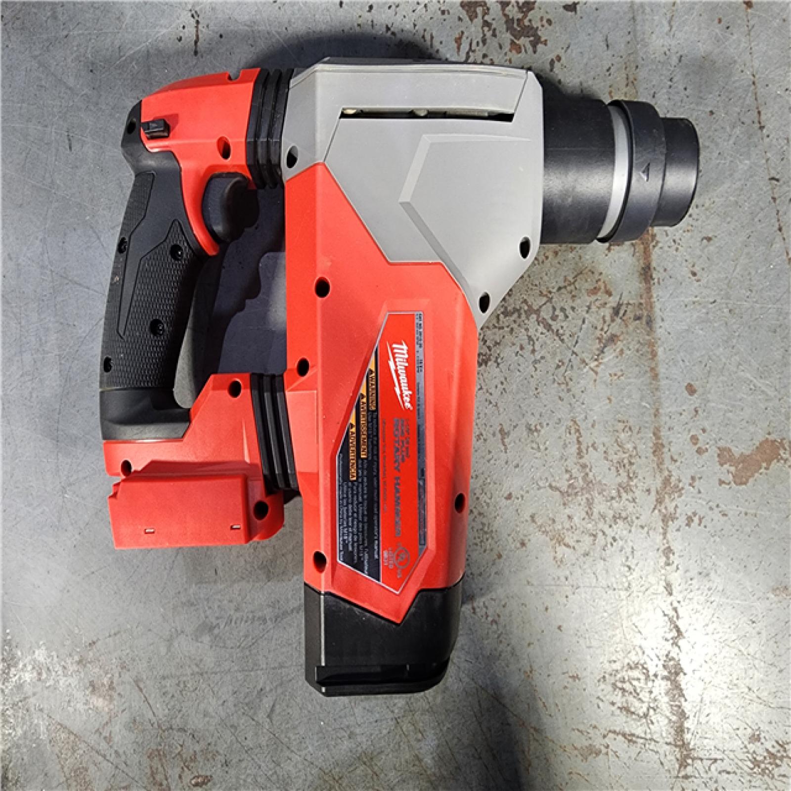 HOUSTON LOCATION - AS-IS (APPEARS LIKE NEW) Milwaukee 2915-20 M18 FUEL 18-Volt Lithium-Ion Brushless Cordless SDS-Plus 1-1/8 in. Rotary Hammer Drill (Tool-Only)