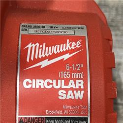 AS-IS Milwaukee 2630-20 M18 Cordless 6-1/2 Circular Saw Bare Tool Only - All