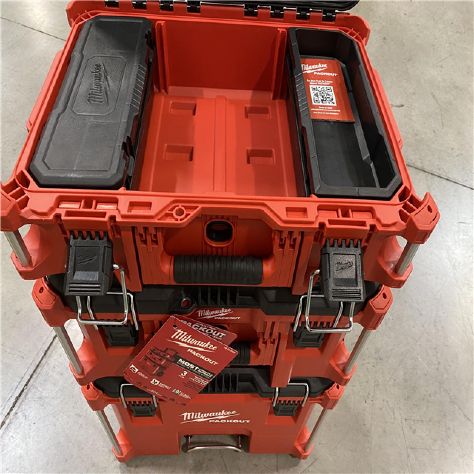 NEW! Milwaukee  Rolling Modular Stackable Tool Box - Red