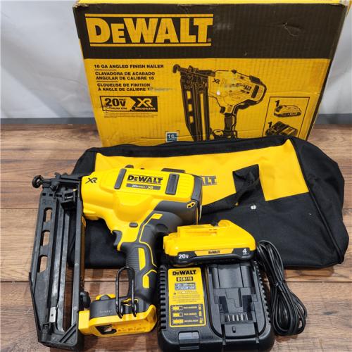 AS-IS DeWalt DCN660D1 20V 16 Gauge Cordless Angled Finish Nailer Kit W/ 2Ah Battery