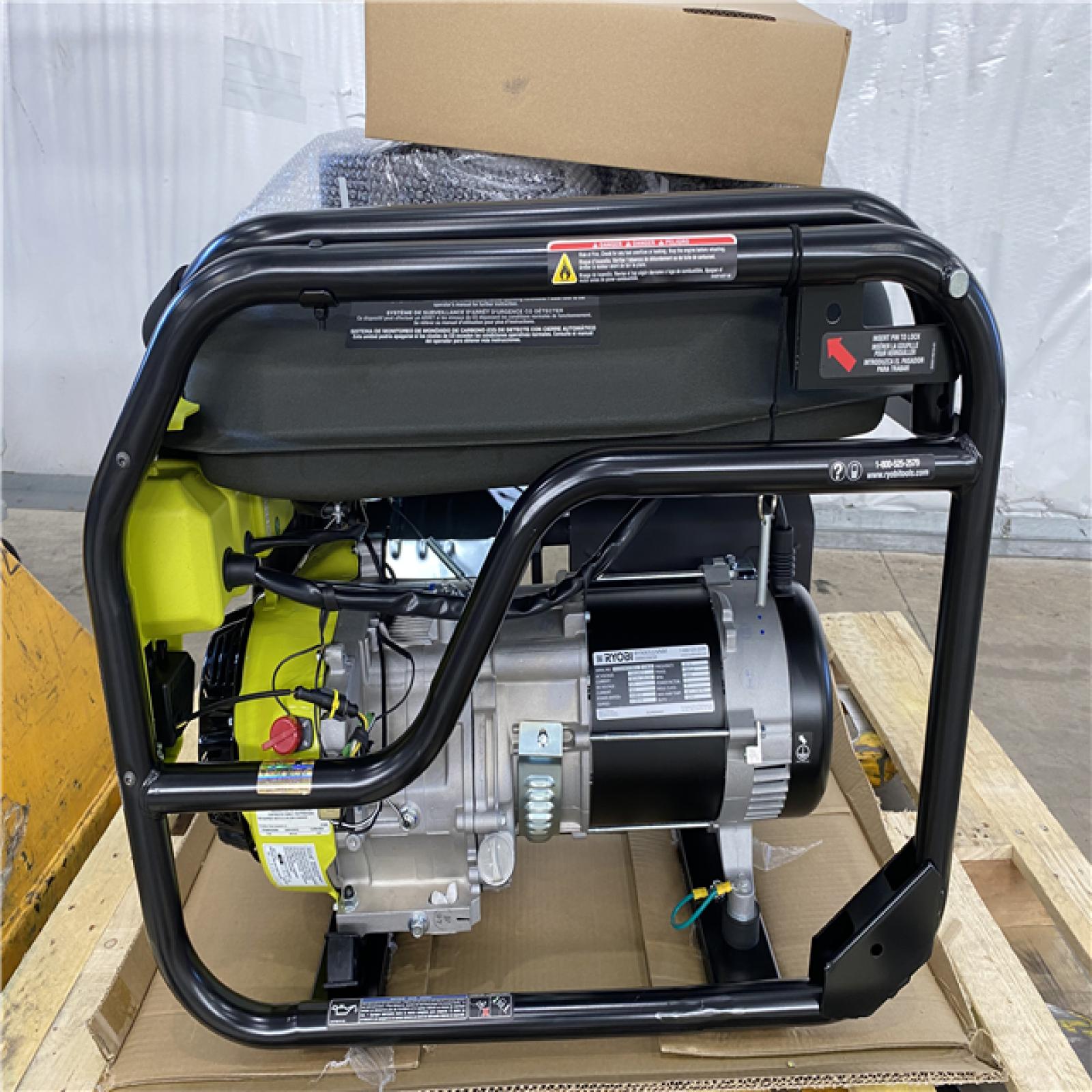 Houston Location - AS-IS Ryobi EasyStart Generator 6,800 Running Watts 8,500Starting Watts