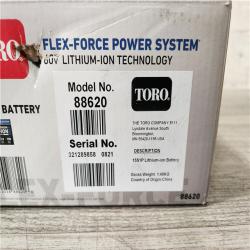 Phoenix Location NEW Toro 60V MAX* Flex-Force 2.5Ah Lithium-Ion Battery (2 Pack)