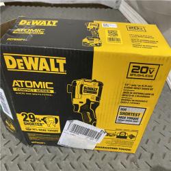 Houston location AS-IS DEWALT ATOMIC 20V MAX Lithium-Ion Cordless 1/4 in. Brushless Impact Driver Kit, 5 Ah Battery, Charger, and Bag