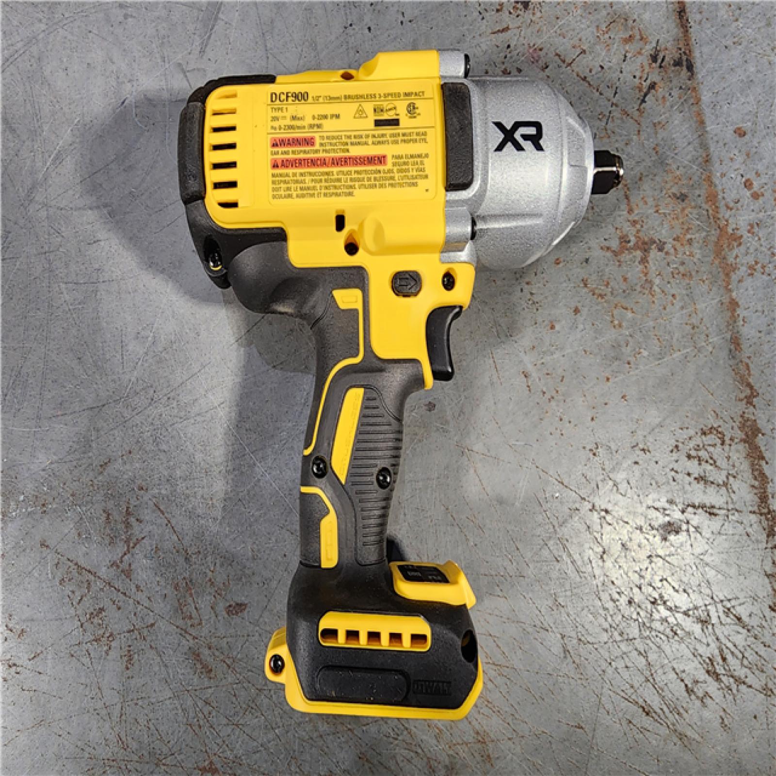 HOUSTON LOCATION - AS-IS DEWALT 20V MAX* XR 1/2  High Torque Impact Wrench with Hog Ring Anvil