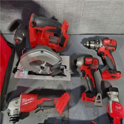 HOUSTON LOCATION - AS-IS MILWAUKEE 7 TOOL COMBO KIT W/ (2) 3.0 AH BATTERY, TOOL BAG & CHARGER