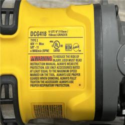 AS-IS DeWalt FLEXVOLT 60V MAX Cordless Grinder  4.5 - 6   9000 RPM  1 EA (115-DCG418B) (ONLY TOOL)