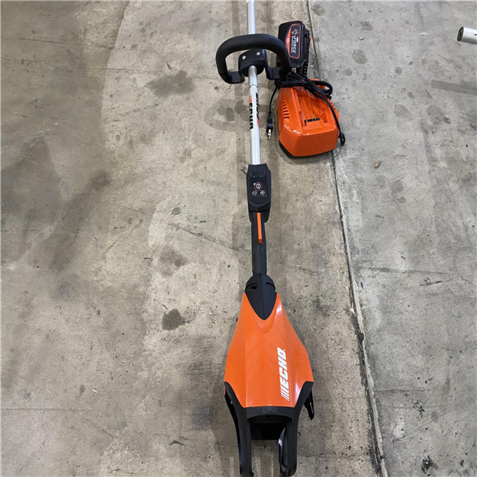 Houston location AS-IS EFORCE 56V X Series 17 in. Brushless Cordless Battery String Trimmer with 5.0Ah Battery and Rapid Charger