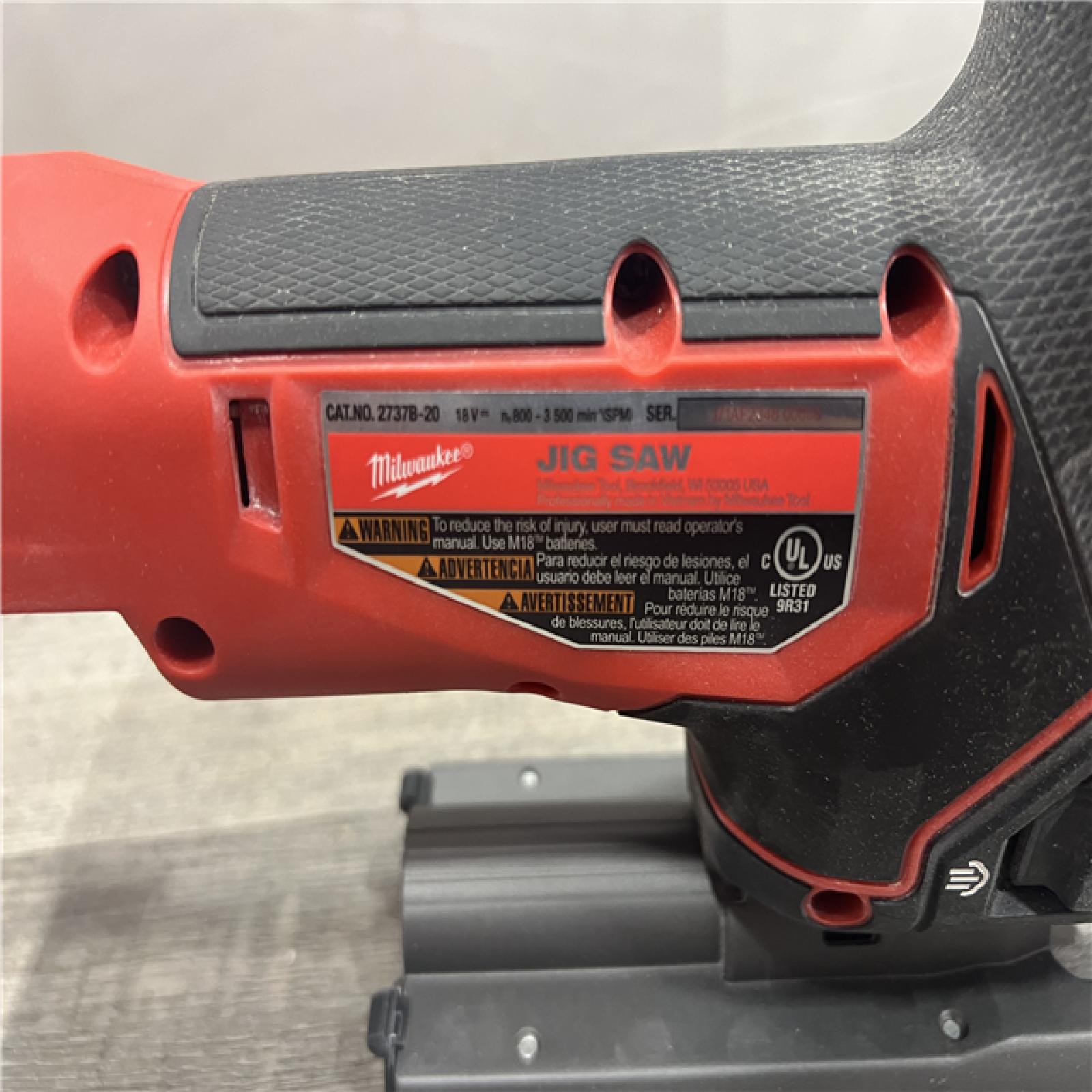 AS-IS Milwaukee M18 FUEL 18 Volt Lithium-Ion Brushless Barrel Grip Cordless Jig Saw (Bare Tool)