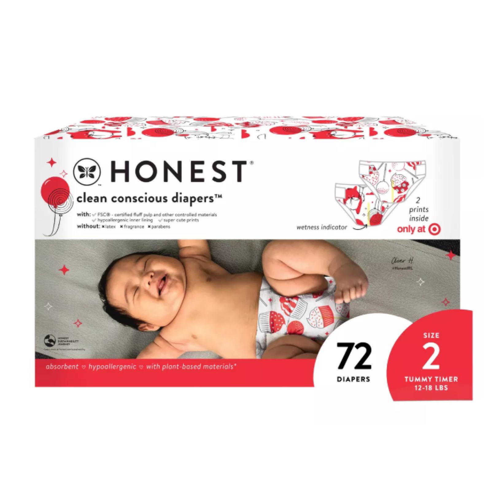 DALLAS LOCATION - The Honest Company Clean Conscious Disposable Diapers # 2 - (135 UNITS)