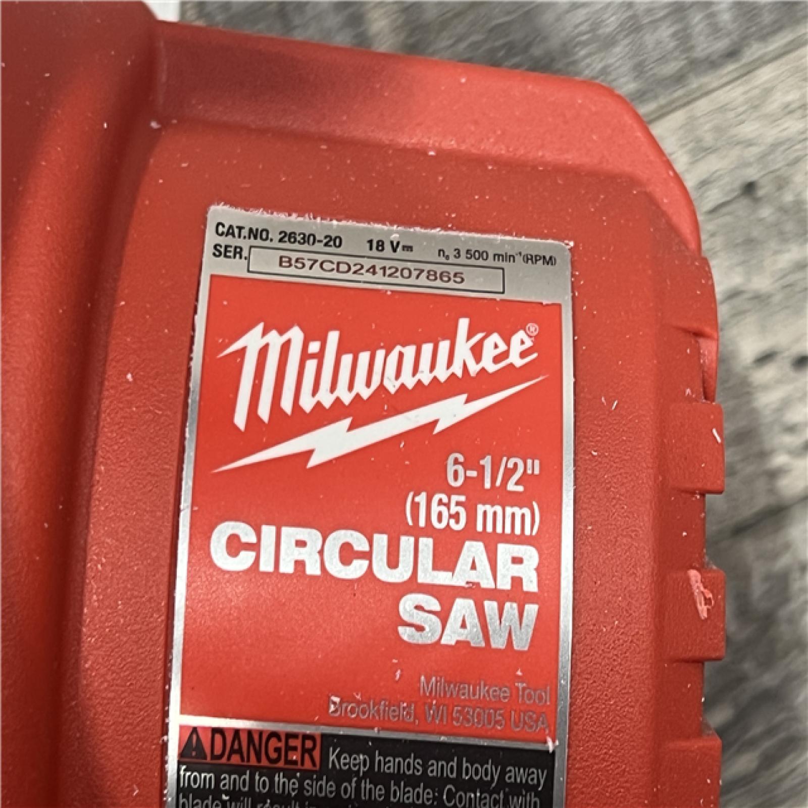 AS-IS Milwaukee 2630-20 M18 Cordless 6-1/2 Circular Saw Bare Tool Only - All