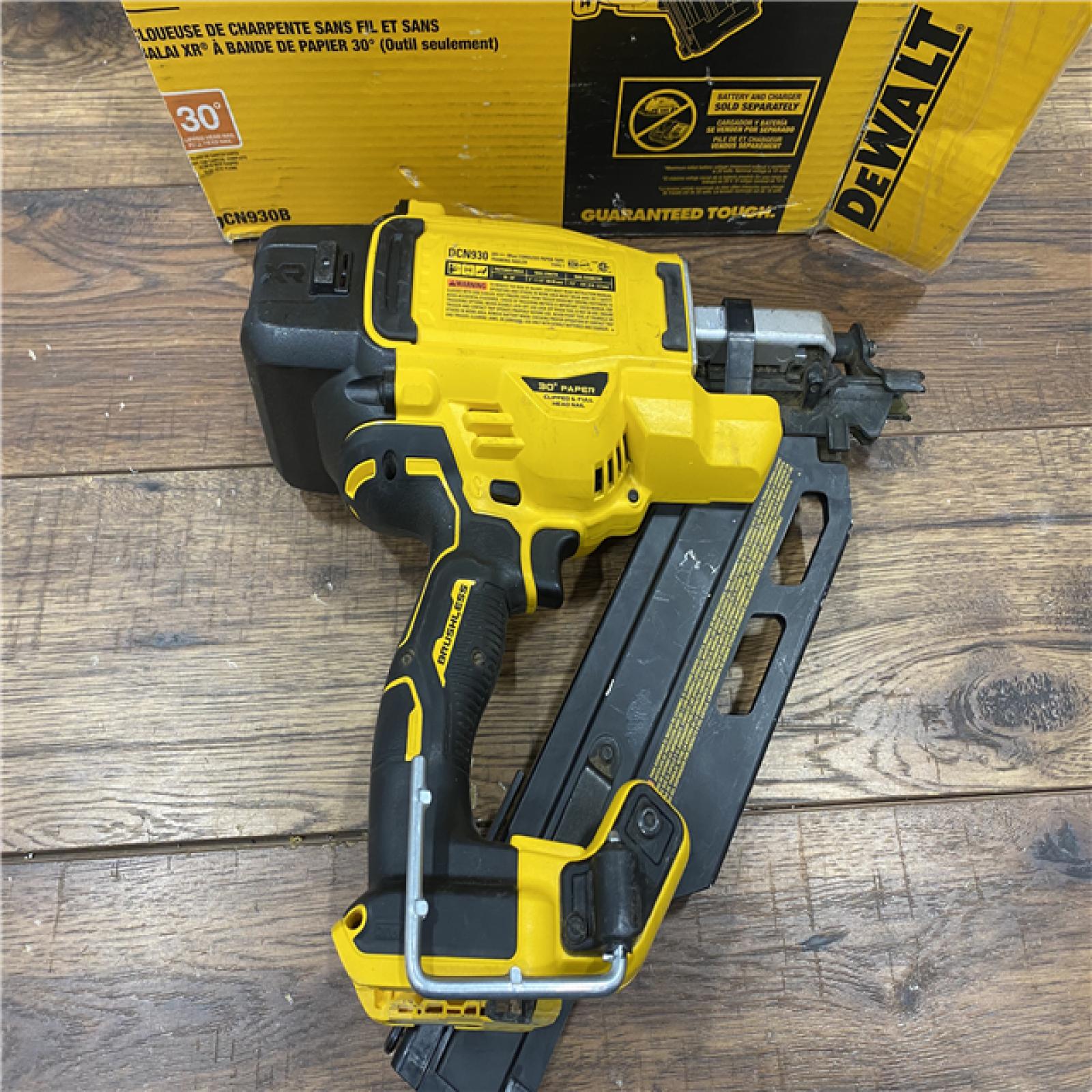 AS IS DEWALT 20-Volt 30Â° Cordless Framing Nailer (Tool-Only)