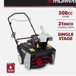 DALLAS LOCATION - NEW! Flurry 21 in. 208 CC Single-Stage Gas Snow Blower