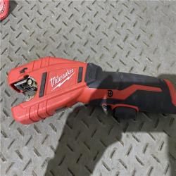 Houston location AS-IS MILWAUKEE M12 12V Lithium-Ion Cordless Copper Tubing Cutter (Tool-Only)