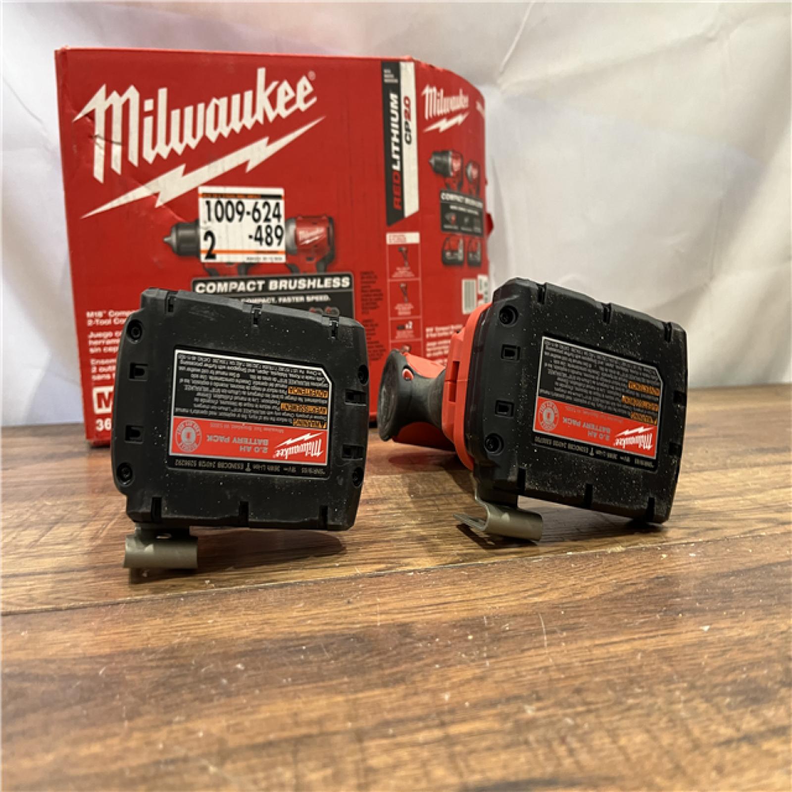 AS-IS Milwaukee M18 Compact Brushless 2-Tool Combo Kit