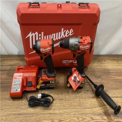 AS IS Milwaukee M18 FUEL 18V Lithium-Ion Brushless Cordless Hammer Drill and Impact Driver Combo Kit (2-Tool) with 2 Batteries