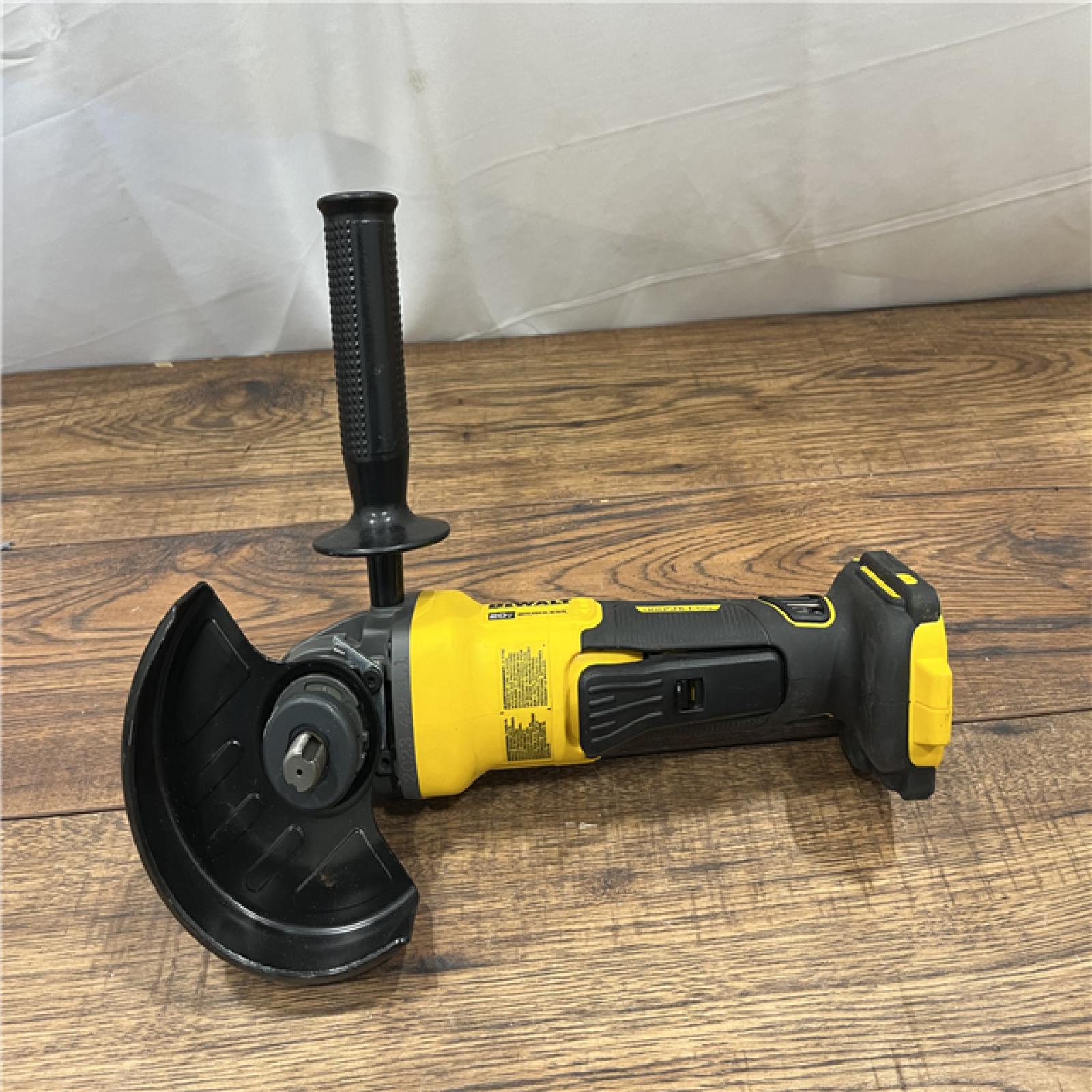 AS-IS DEWALT 20V MAX Cordless Brushless 4.5 - 5 in. Paddle Switch Angle Grinder with FLEXVOLT ADVANTAGE (Tool Only)