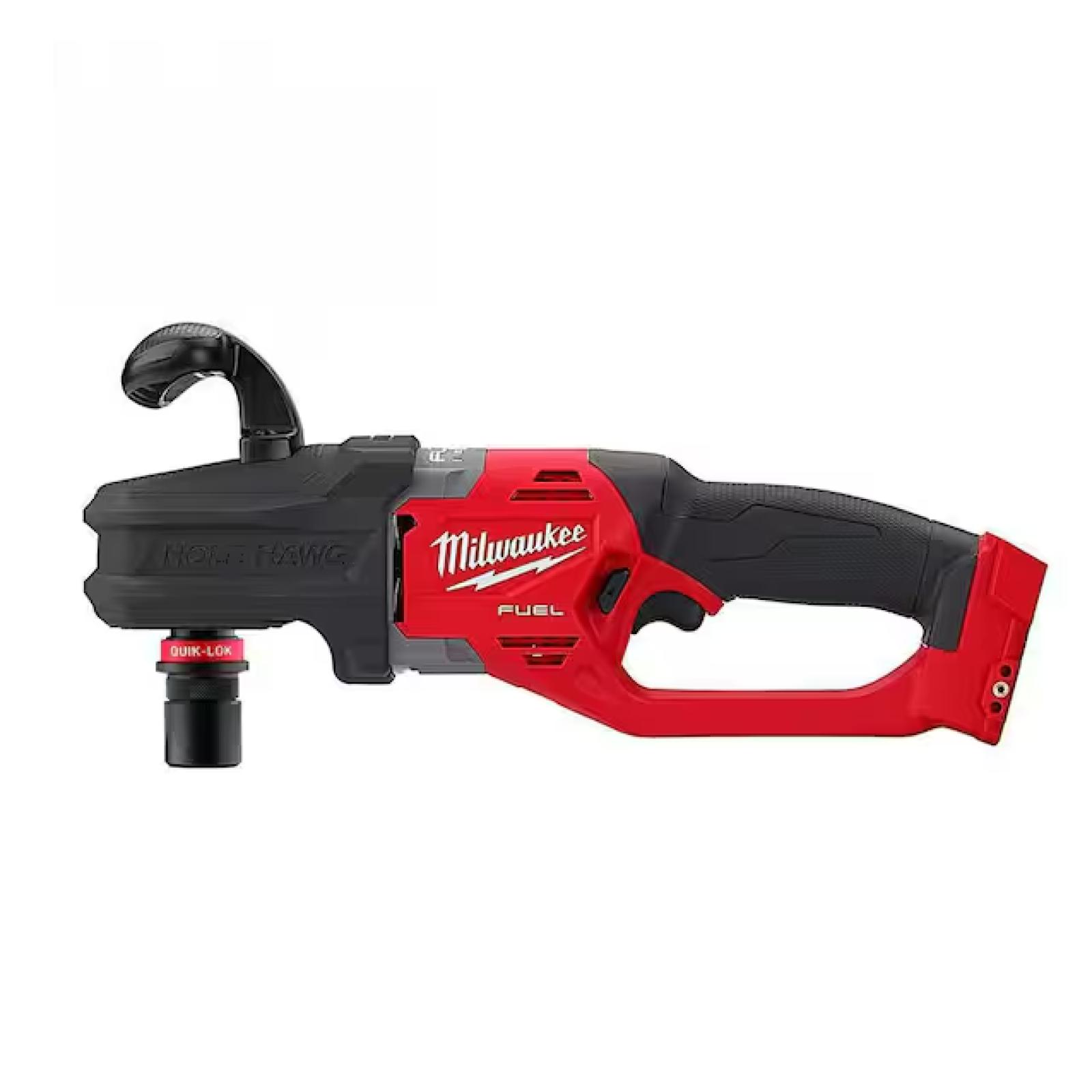 NEW! - Milwaukee M18 FUEL 18V Lithium-Ion Brushless Cordless Hole Hawg 7/16 in. Right Angle Drill W/ Quick-Lok (Tool-Only)