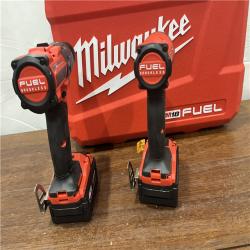 AS=-S Milwaukee M18 FUEL 18V Lithium-Ion Brushless Cordless Hammer Drill and Impact Driver Combo Kit (2-Tool) with 2 Batteries