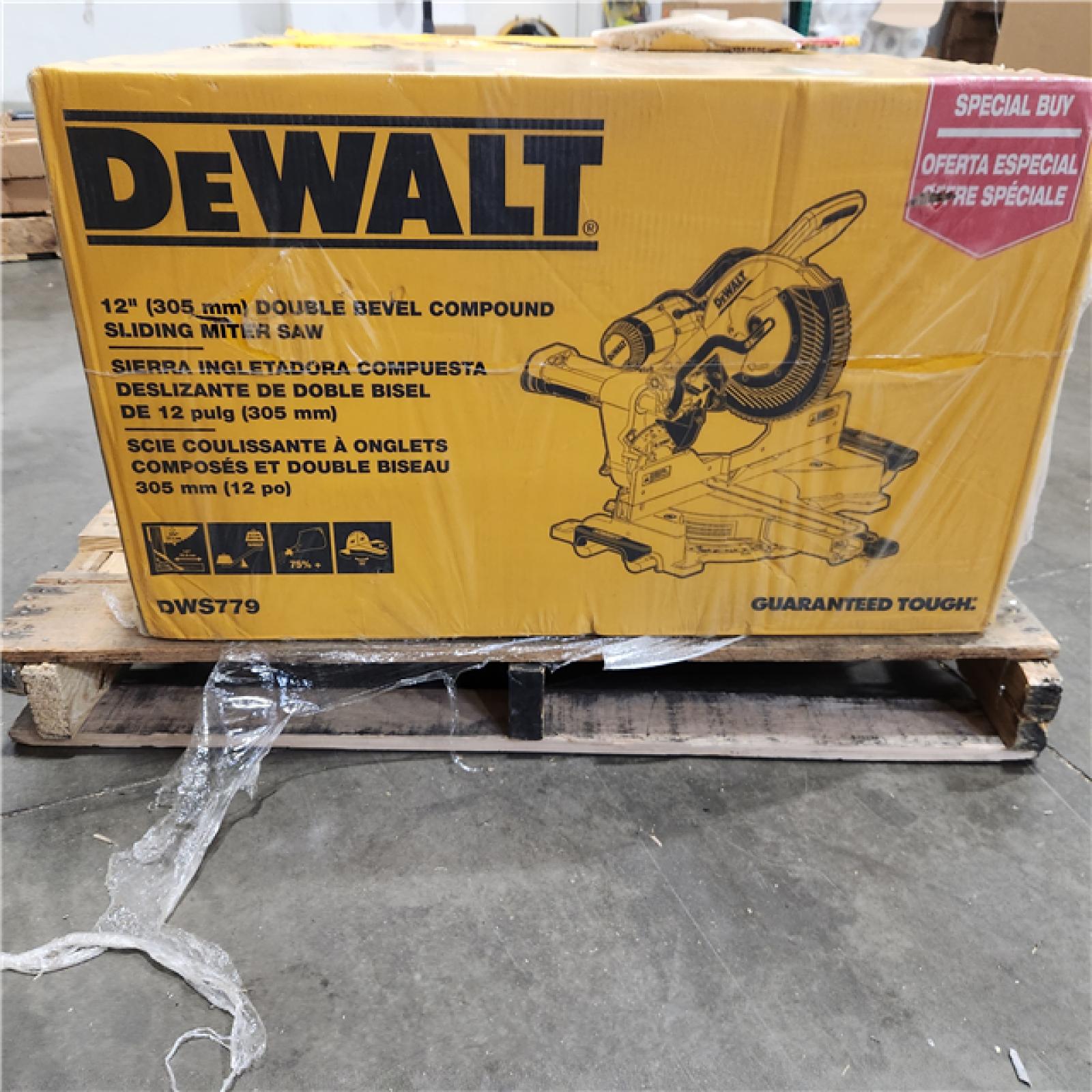 Dallas Location - NEW- DEWALT 12-in 15-Amp Dual Bevel Sliding Compound Corded Miter Saw