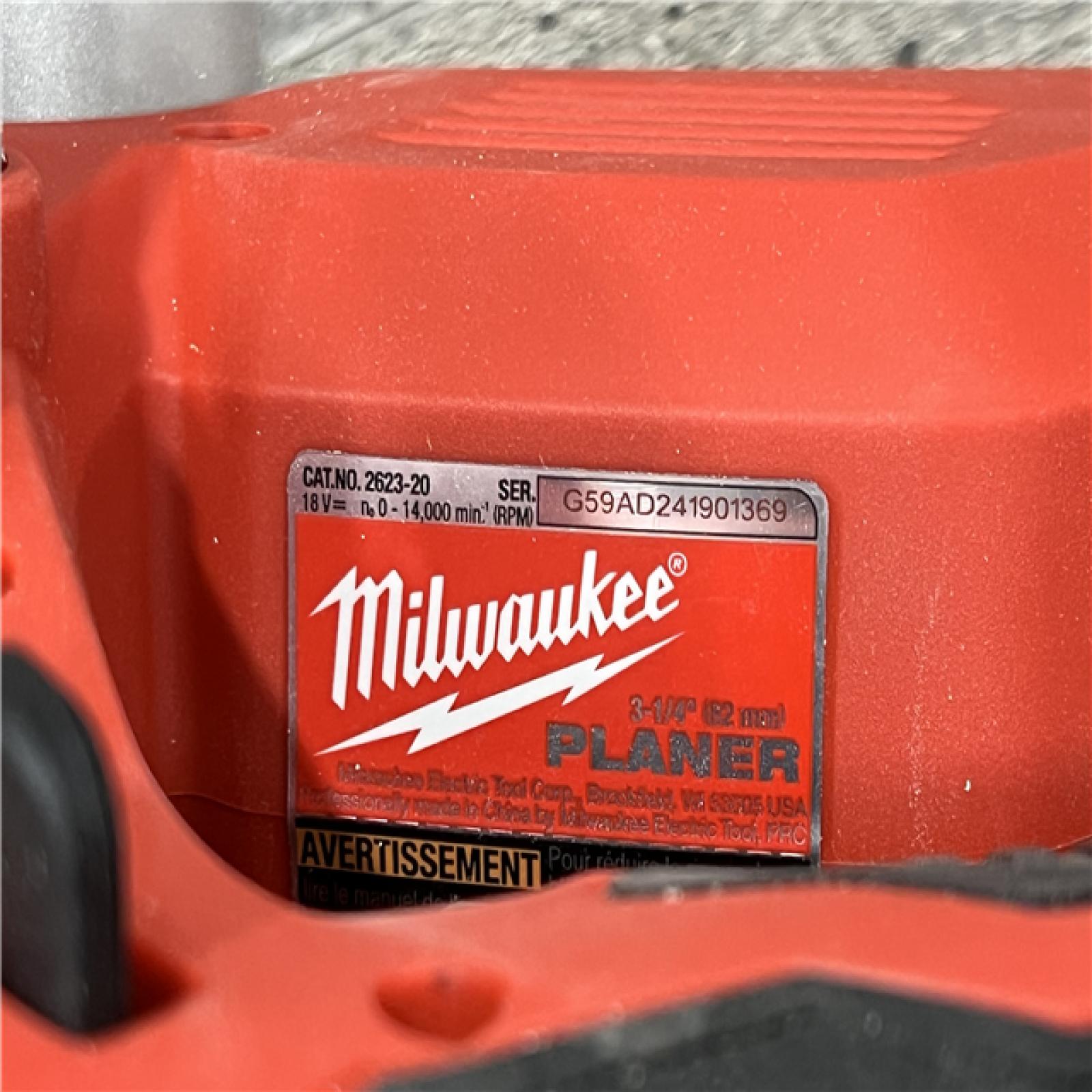 AS-IS Milwaukee M18 18-Volt Lithium-Ion Cordless 3-1/4 in. Planer (Tool-Only)