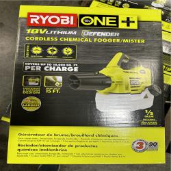 California NEW Ryobi 18V Lithium Cordless Chemical Fogger/Mister (9 pieces)