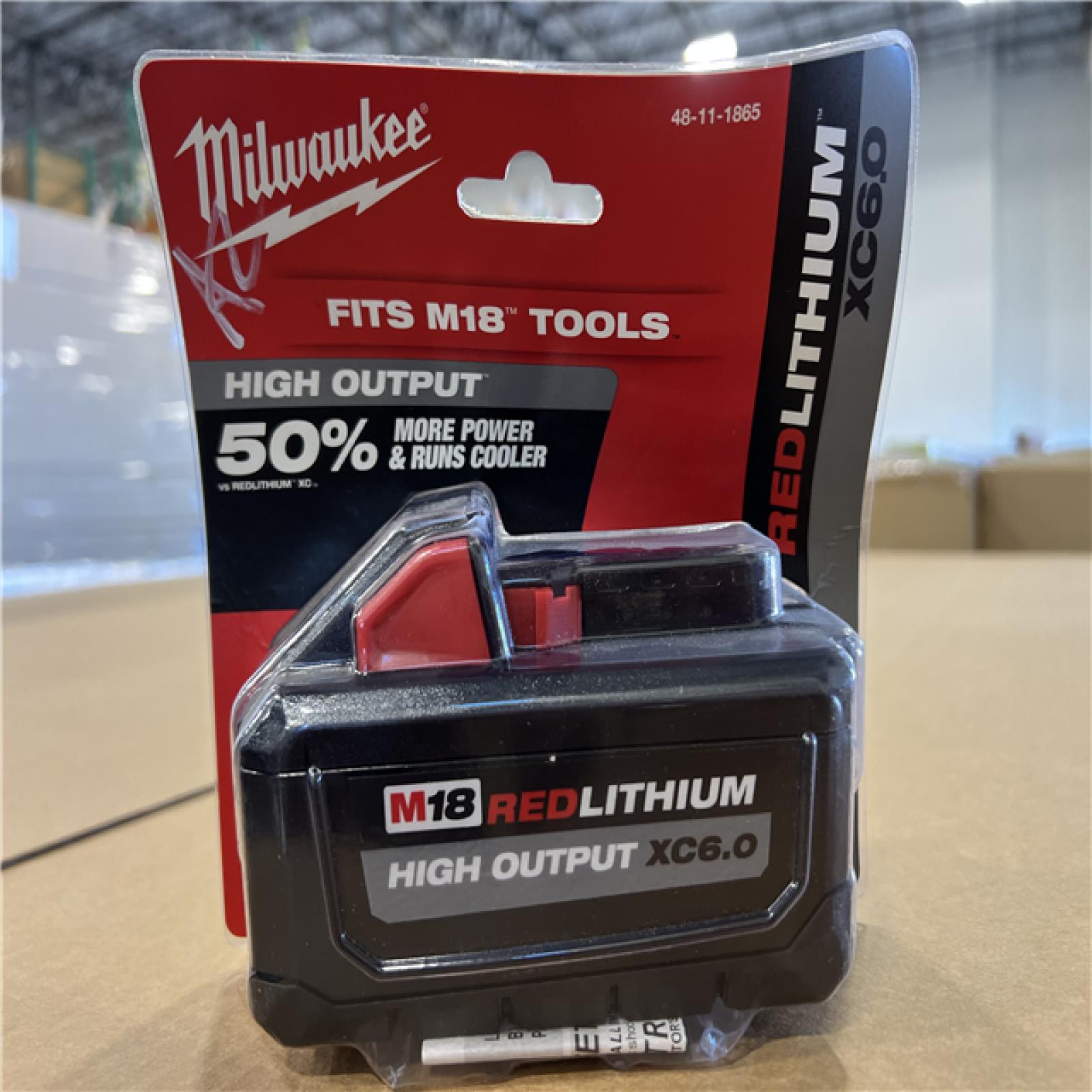 NEW! - Milwaukee M18 18-Volt Lithium-Ion High Output Battery Pack 6.0Ah