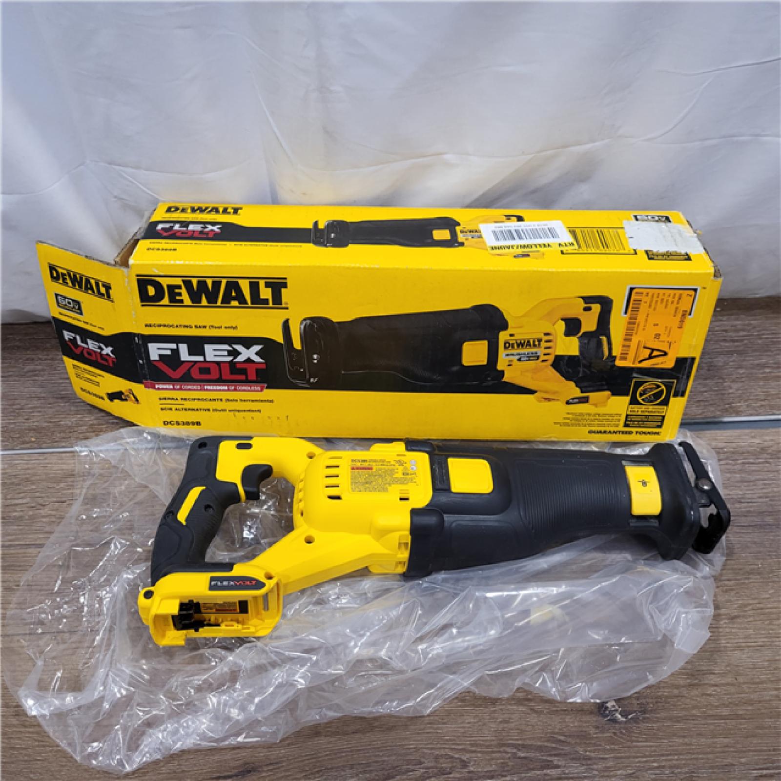 AS-IS DeWalt DCS389B FLEXVOLT 60V MAX Cordless Brushless Reciprocating Saw (Tool-Only)