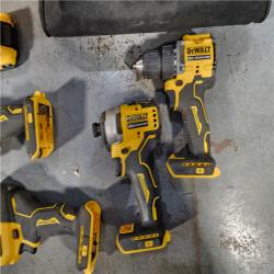 HOUSTON LOCATION - AS-IS DeWalt 20V MAX ATOMIC Cordless Brushless 4 Tool Combo Kit