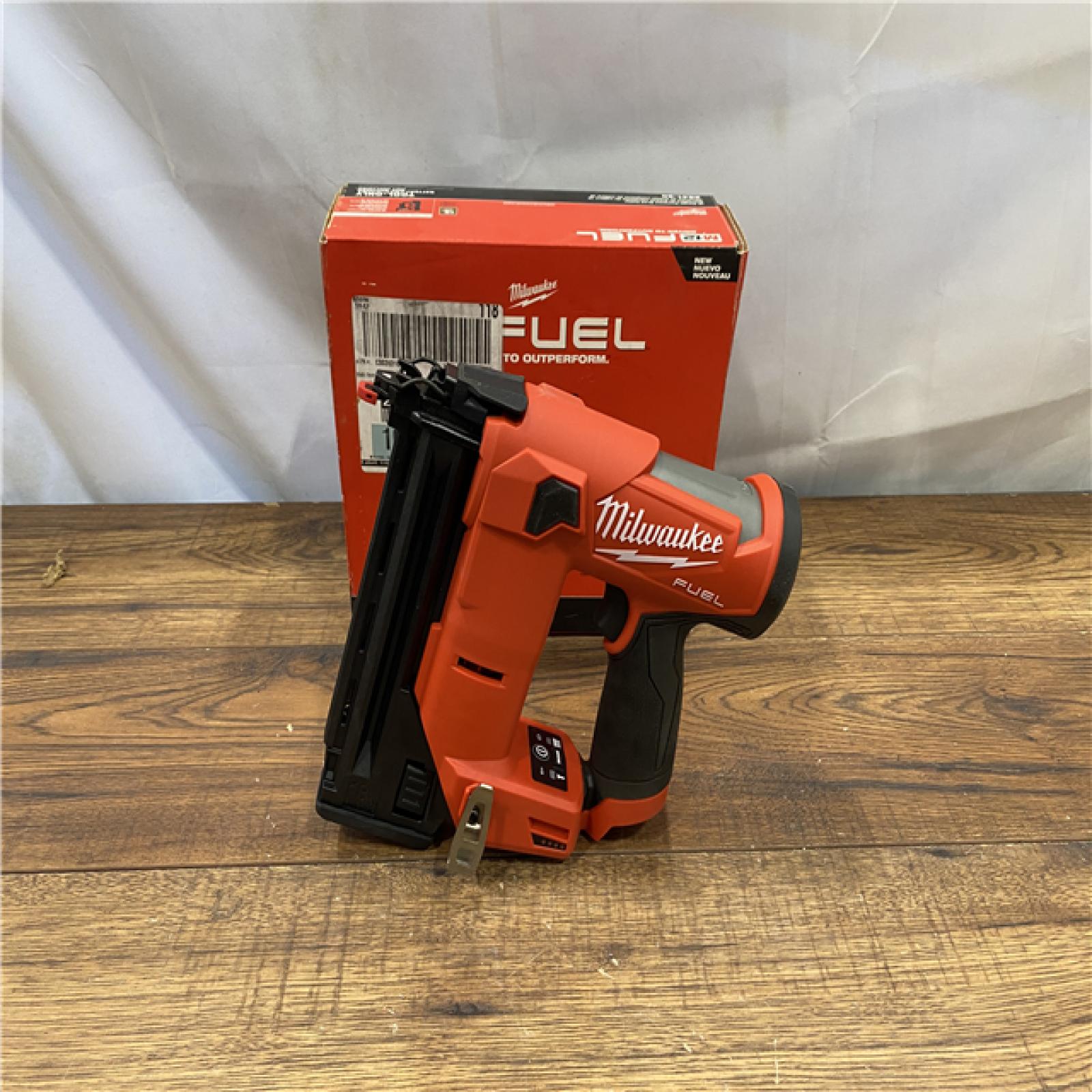 AS IS M12 FUEL 12-Volt Lithium-Ion Brushless Cordless 18-Guage Compact Brad Nailer (Tool Only)