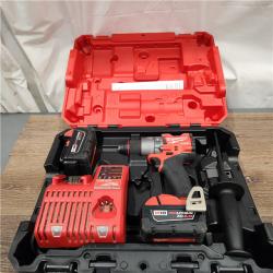 AS-IS Milwaukee 2904-22 Hammer Drill Driver Kit with Batteries  Charger & Tool Case  Red