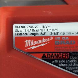 AS-IS Milwaukee M18 Fuel 18V Brushless 18-Gauge Brad Nailer 2746-20 (Bare Tool)