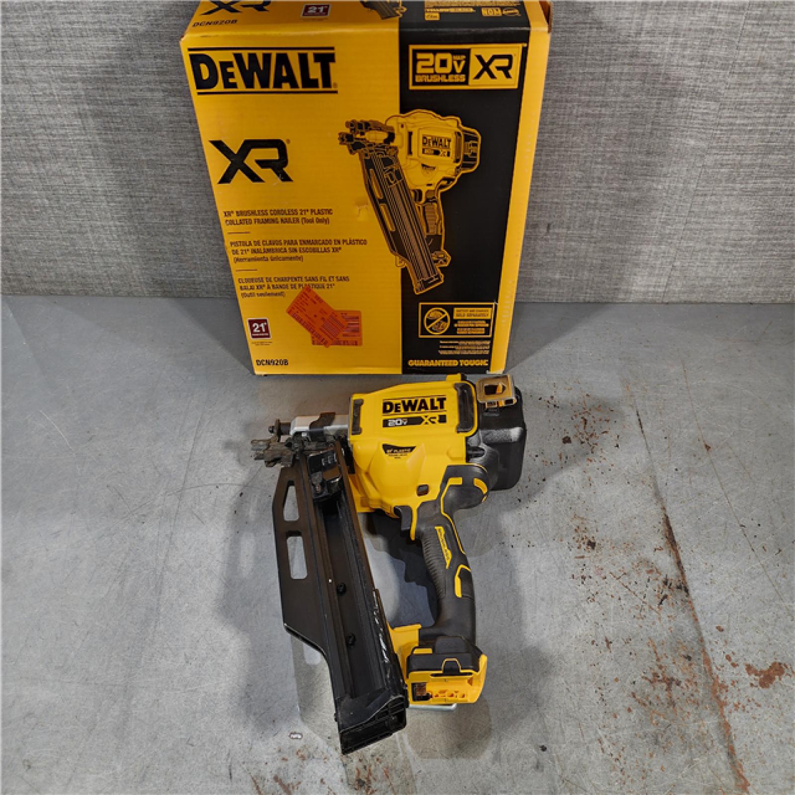 HOUSTON LOCATION - AS-IS DEWALT 20-Volt 21Â° Cordless Framing Nailer (Tool-Only)