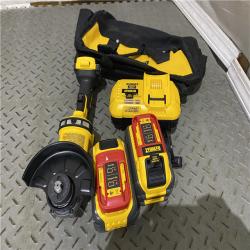 Houston location AS-IS DeWalt Flexvolt 60V Max Cordless Grinder  4.5 in; 6 in  Kit  1 KT (115-DCG418X2)