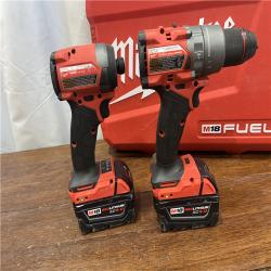 AS-ISM18 FUEL 18V Lithium-Ion Brushless Cordless Hammer Drill and Impact Driver Combo Kit (2-Tool) with 2 Batteries