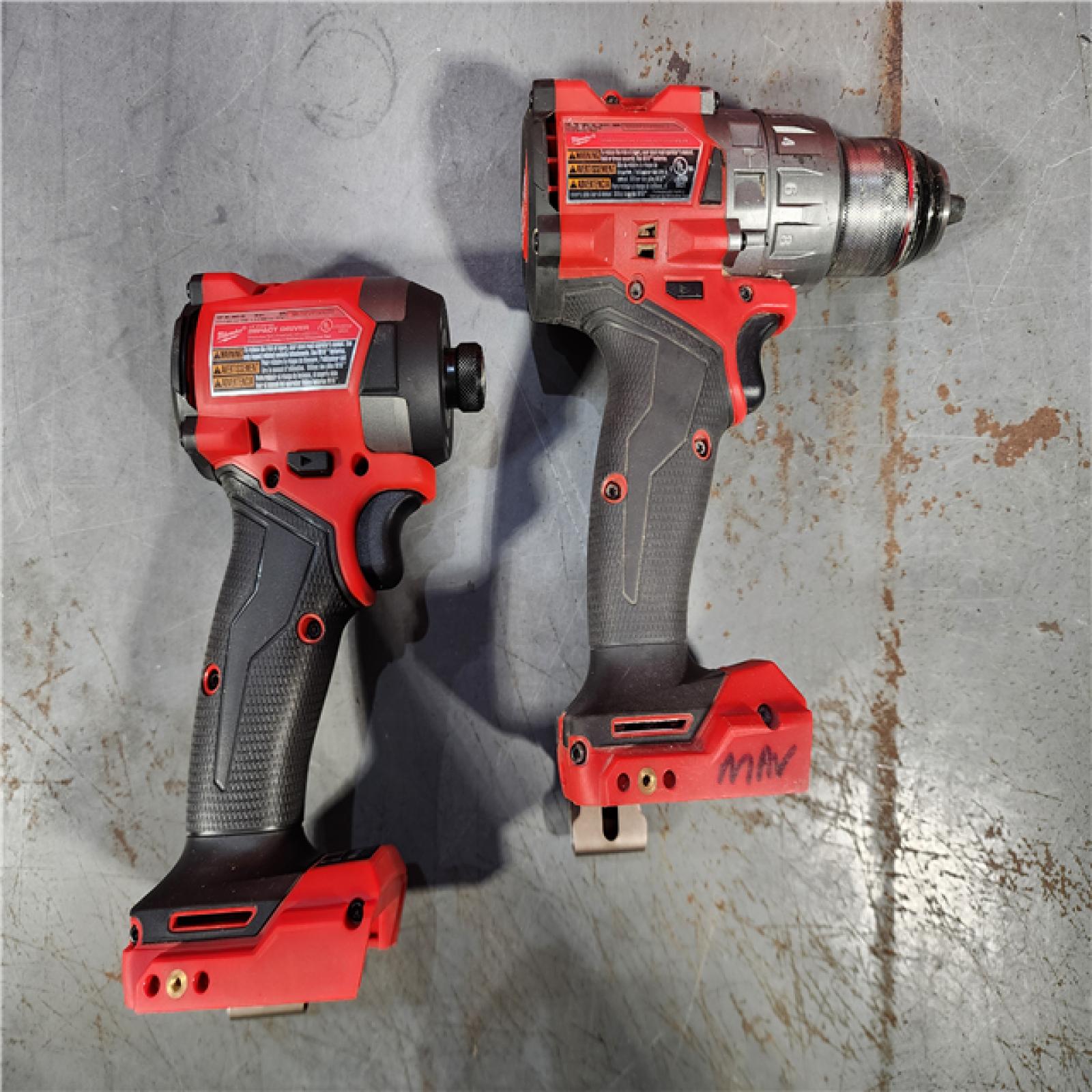 HOUSTON LOCATION - AS-IS Milwaukee M18 FUEL 18V Lithium-Ion Brushless Cordless Hammer Drill and Impact Driver Combo Kit (2-Tool) with 2 Batteries