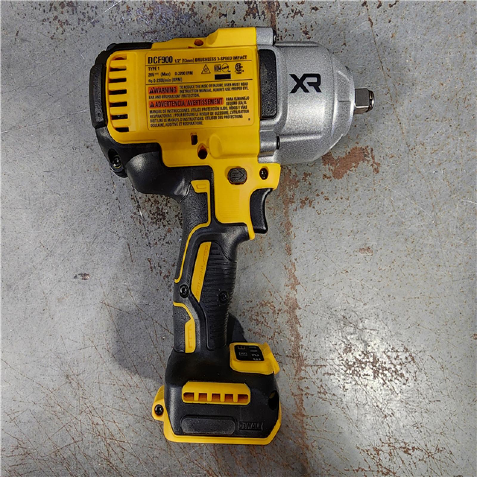 HOUSTON LOCATION - AS-IS (APPEARS LIKE NEW) DEWALT 20V MAX* XR 1/2  High Torque Impact Wrench with Hog Ring Anvil