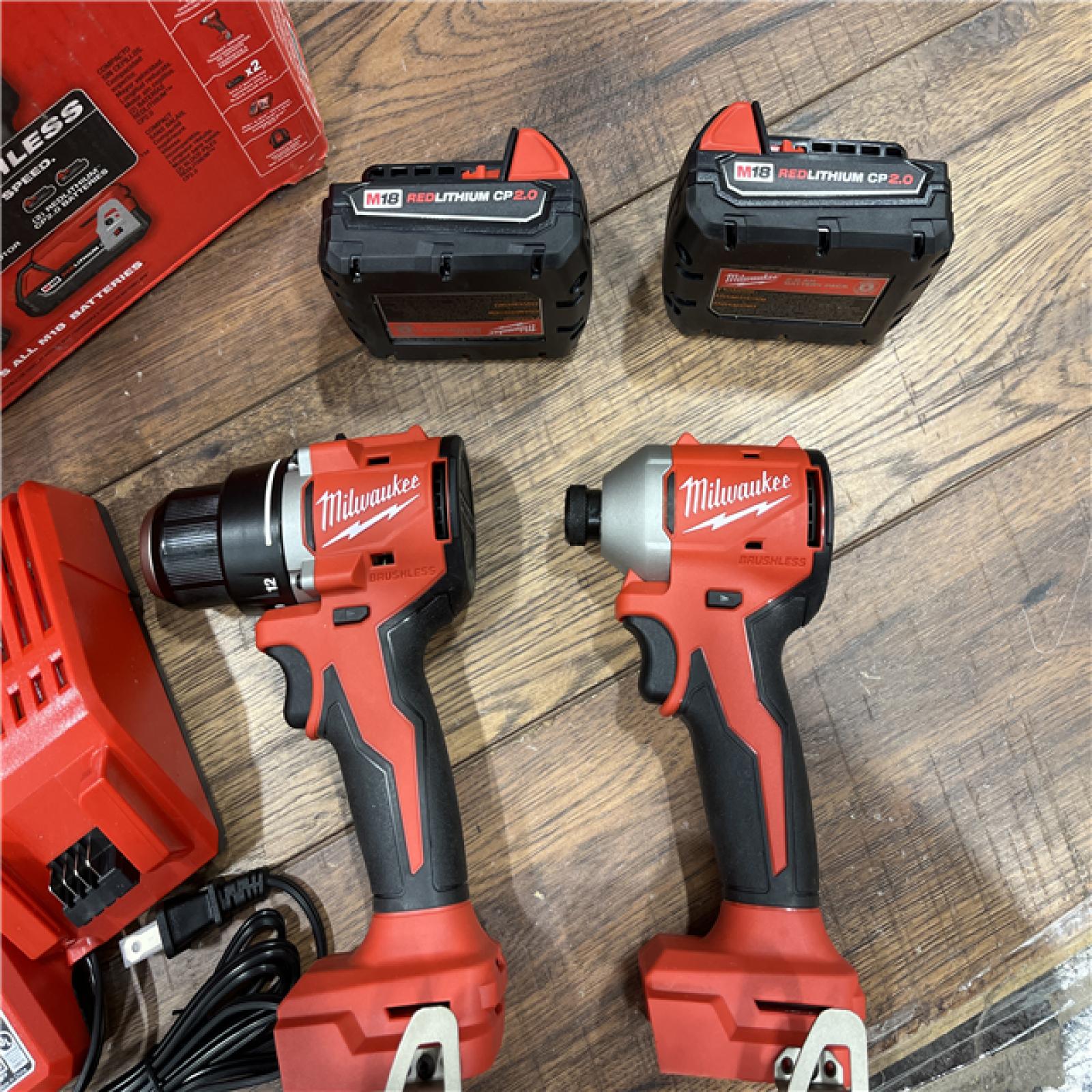 AS IS Milwaukee M18 Compact Brushless 2-Tool Combo Kit