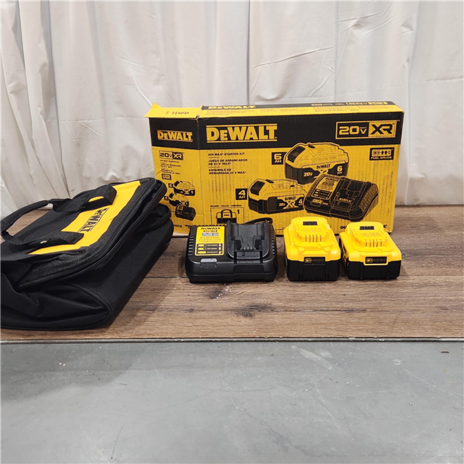 AS IS Dewalt-DCB246CK 20V MAX* Lithium Ion Starter Kit