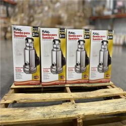 DALLAS LOCATION - Flotec 3/4 HP Stainless Steel Submersible Sump Pump ( PALLET 12 UNITS )