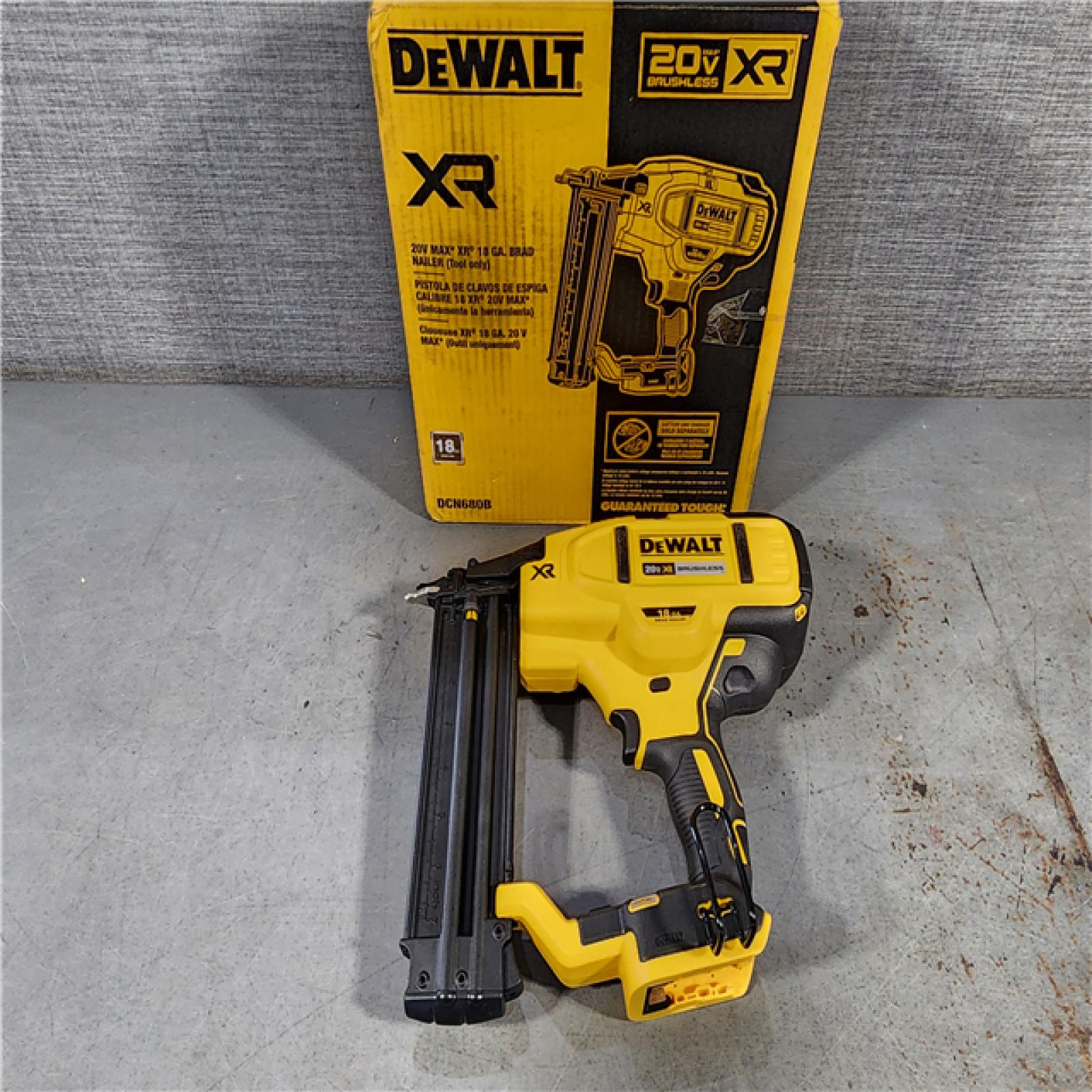 HOUSTON LOCATION - AS-IS DeWalt 20V MAX XR Lithium-Ion Electric Cordless 18-Gauge Brad Nailer (Tool Only)