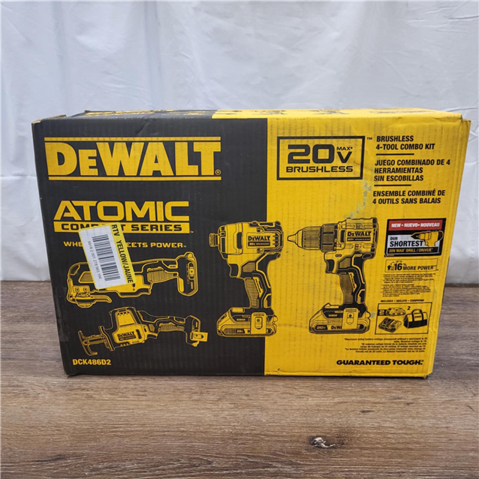 AS-IS DEWALT 20V MAX* XR 4-Tool Combo Kit